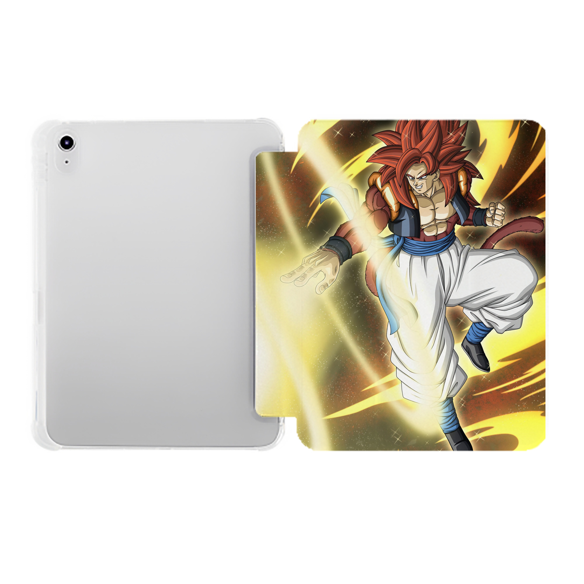 （画像用） ドラゴンボール DRAGON BALL IPad ケース ペン収納付き 三つ折りスタンド PUレザー×シリコン 対応機種9.5/10.5/10.9インチ